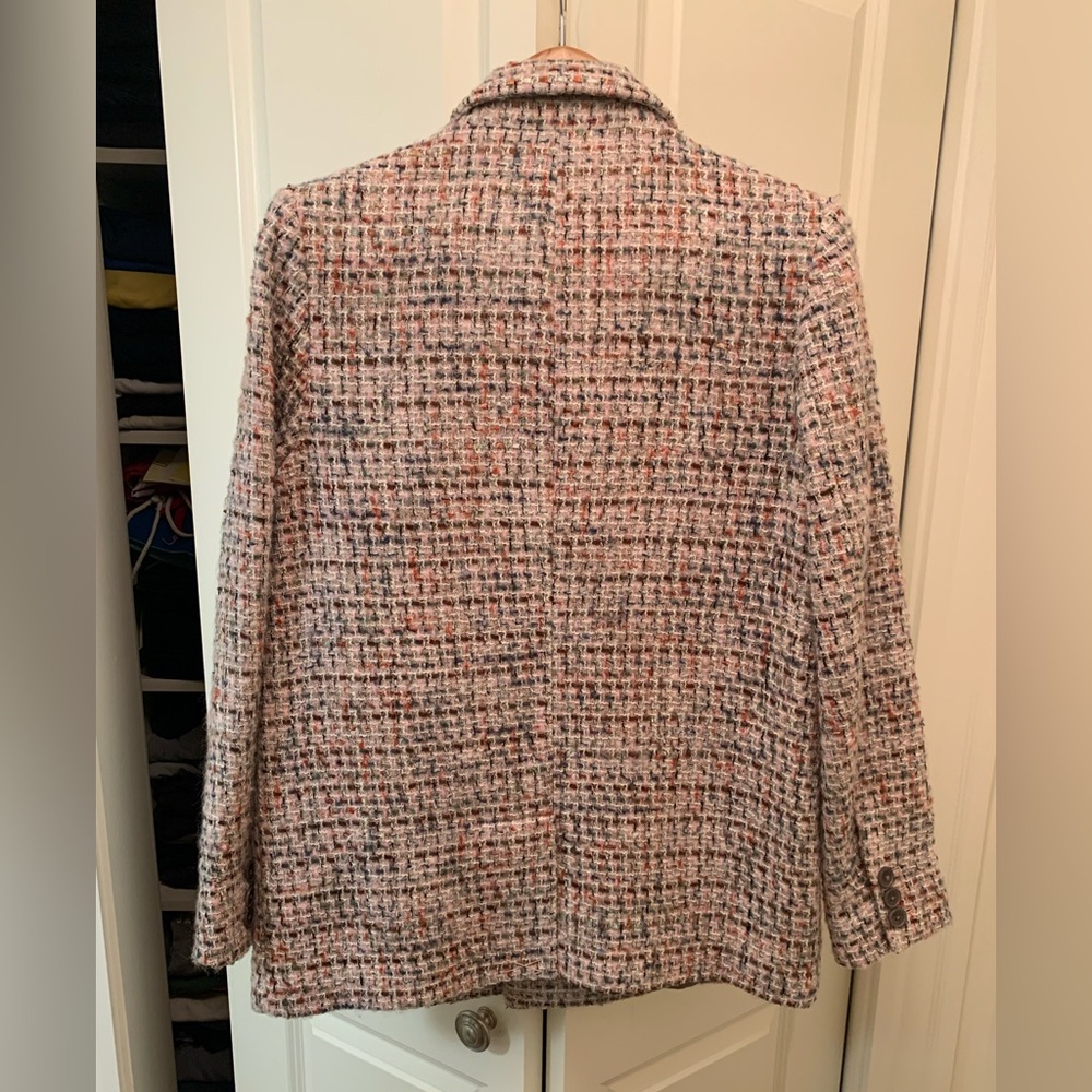Anine Bing Diana Tweed Blazer Lavender Size Small NEW RARE - Picture 10 of 16